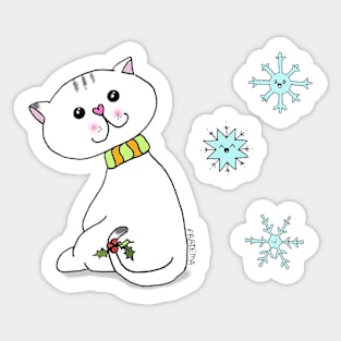 It looks like it's going to snow Sticker